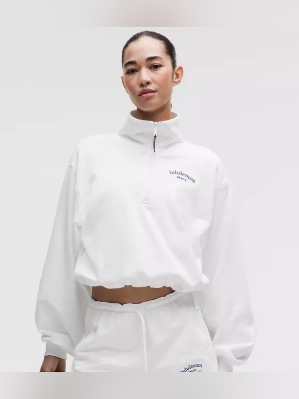 Lululemon Cotton Terry Tennis Half Zip *Deuce size Small - Picture 3 of 8